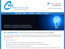 Tablet Screenshot of mpccontracting.com.au